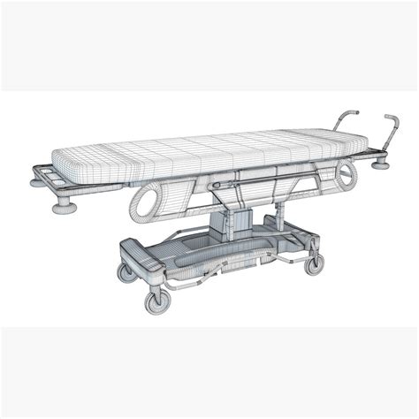 Hospital Transport Stretcher 3d Model Download Medical Equipment On