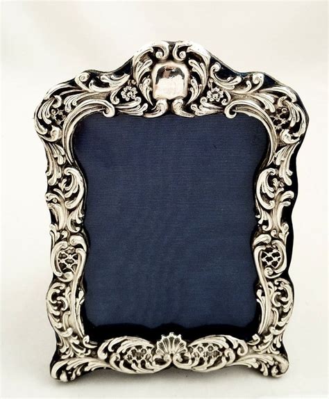 Antique Edwardian Sterling Silver 7 Photo Frame 1902 Antique Frames Antiques For Sale