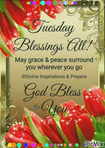 Tuesday Blessing With Red Tulips