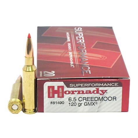 Hornady Superperformance 6 5 Creedmoor 120gr Gmx 20rnd Rifle Ammunition