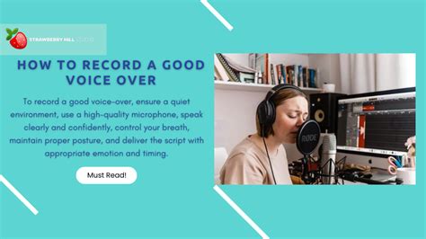 Mastering The Art Of Voice Overs How To Record A Good Voice Over