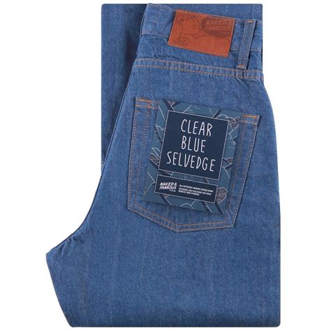 L Naked Famous Boyfriend Clear Blue Selvedge Franklin Road Apparel