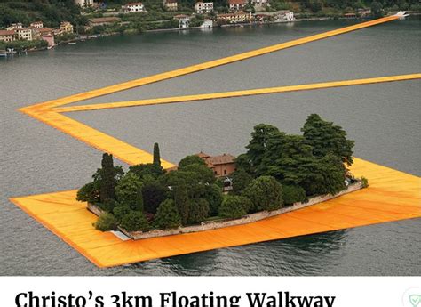 Christos 3km Floating Walkway Across Italys Lake Iseo Open To Public