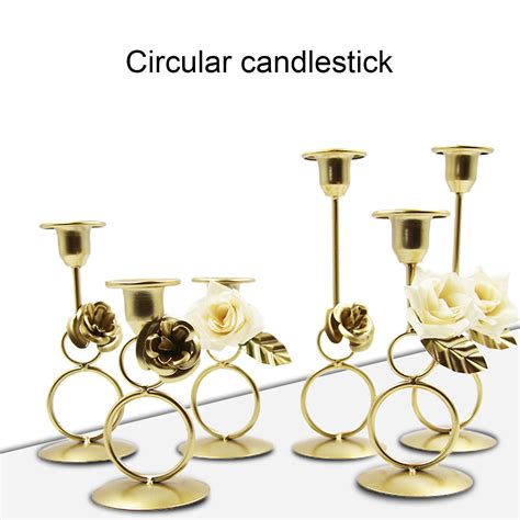 Meijuhuga Candlestick Elegant Romantic Exquisite Craftsmanship Iron