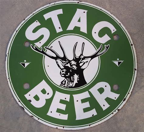 36 Stag Beer Neon Ready Single Sided Sign Auction