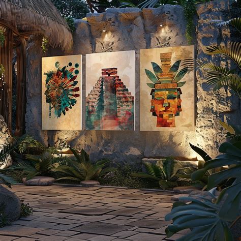 3 Ancient Mayan Civilization Digital Art Prints Inspired by Mayan ...