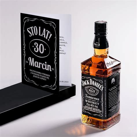 Whiskey Na 30 Urodziny JACK DANIEL S NA PREZENT Kartka Personalizowana