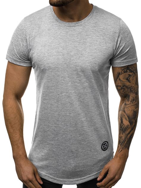 Camiseta De Hombre Gris Ozonee O1255 Ozonee