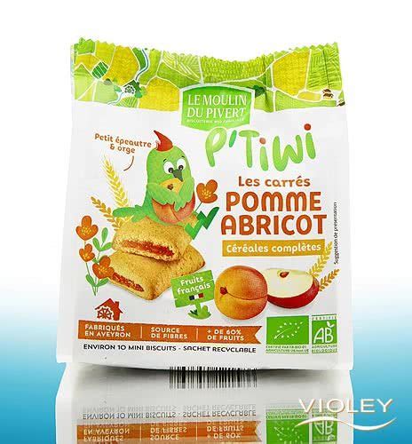 Le Moulin Du Pivert Organic Mini Biscuits Apple Apricot 120 G