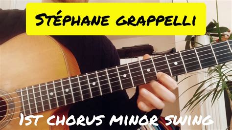 Stéphane Grappelli Minor Swing Violin Solo Transcription on guitar