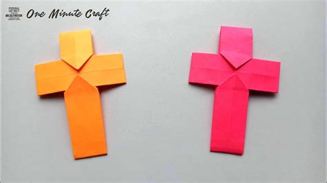 How To Make A Cross Minute Craft Youtube