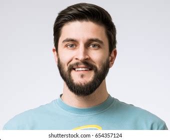 Portrait Cheerful Smiling Bearded Man Stock Photo 654357124 | Shutterstock