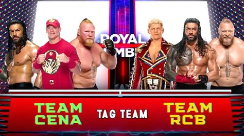 WWE 2K23 Team RCB Vs Team Cena Ft ROMAN REIGNS JOHN CENA BROCK LESNAR