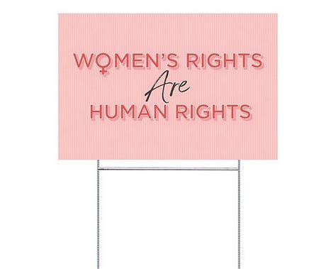 Womens Rights Double Sided Yard Sign With H Frame Ground Etsy