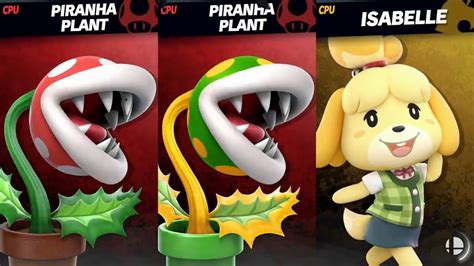 Super Smash Bros Ultimate Classic Piranha Plant Meets Modern Piranha