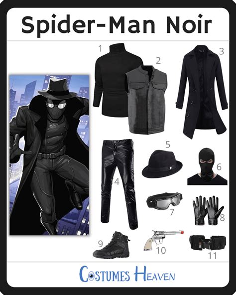 DIY Spider-Man Noir Costume 2022|Cosplay And Halloween Ideas