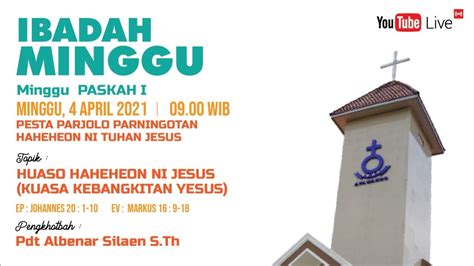 LIVE Streaming Ibadah Paskah I HKBP Surabaya Resort Surabaya YouTube