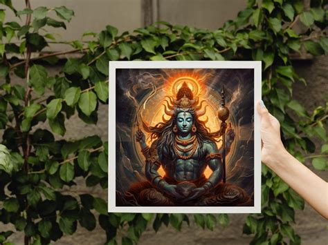 Lord Shiva Print Shiva Wall Art Indian God Wall Art Hindu Wall Art