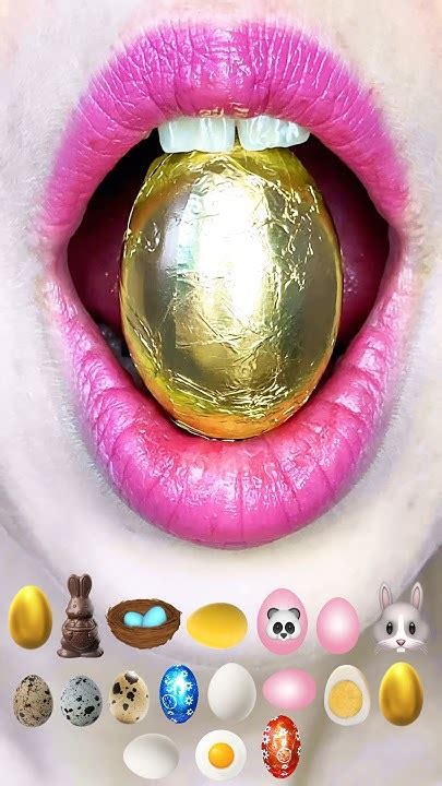 Asmr Golden Egg🥚 Easter 🐣🪺🍫 Emoji Food Compilation🤩 Satisfying Eating