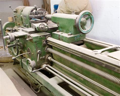 Turning lathe. stock image. Image of turning, manufacture - 2190677