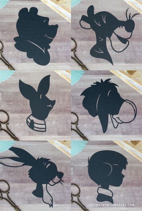 Winnie The Pooh And Friends Silhouettes Disney Cut Files Designs By