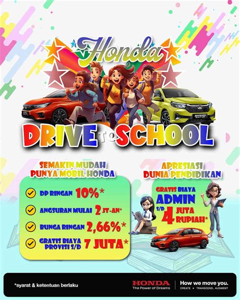 Promo Beli Mobil Honda Drive To School Penghargaan Untuk Dunia