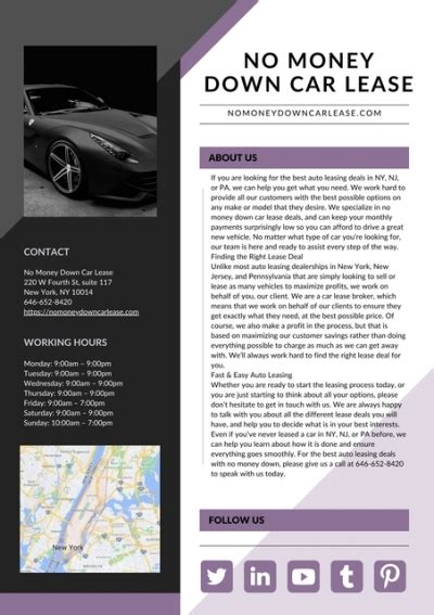 No Money Down Car Lease