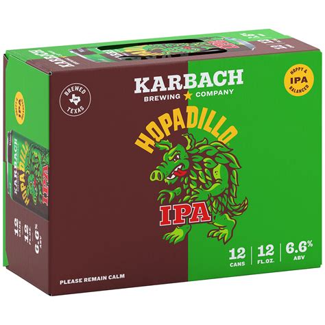 Karbach Hopadillo IPA Beer 12 Oz Cans Shop Beer At H E B