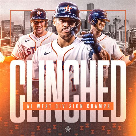 The Wait Is Over Astros Win The American League West Division Title