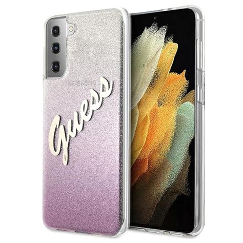 Guess Glitter Gradient Script Samsung Galaxy S21 5g Case