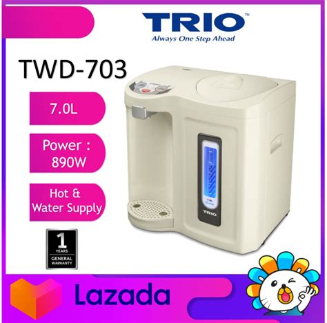Trio Water Dispenser 7 0L Hot Warm Water TWD 703 Pensonic Elba Morgan Khind Lazada