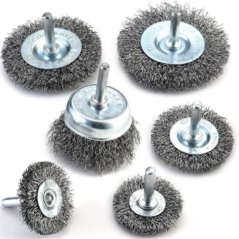 Jeu Brosses M Talliques Pour Bois En M Tal Brosse Circulaire Pour