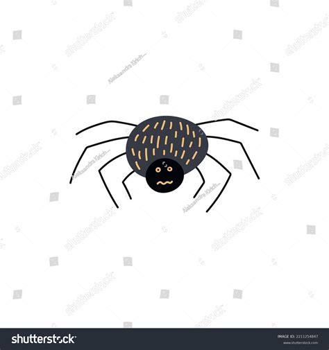 Vector Black Spider Clip Art Hand Stock Vector (Royalty Free ...