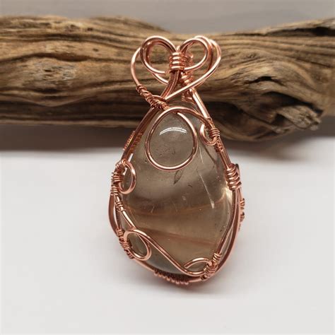 Tumbled Stone Wrap Stone Wrapping Wire Weaving Pendant