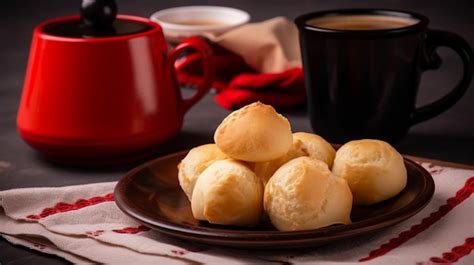 Premium Ai Image Brazilian Cheese Bread Or Pao De Queijo Traditional