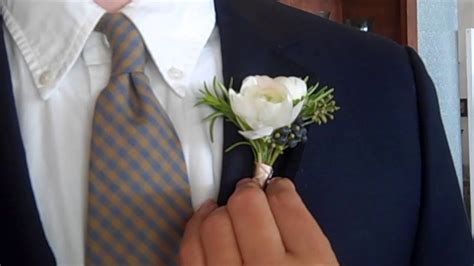 How To Put On A Boutonniere Youtube