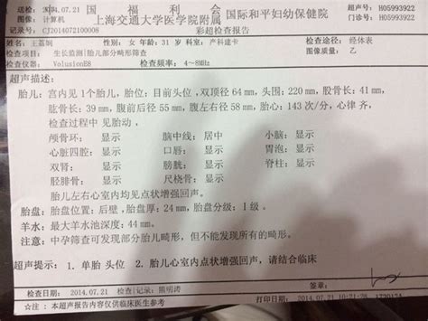 大排畸报告单请各位有经验的宝妈来看一下最后注意事项第二点，宝宝树