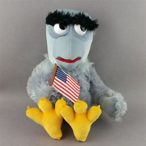 Muppets Sam The Eagle Plush Beanbag Doll Muppet Vision 3d Nwt 12 Inch