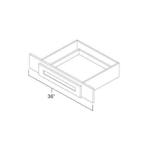 Graphite Grey Shaker 36 Vanity Knee Drawer Can Be Trimmed The RTA