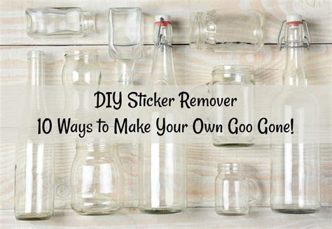 How To Remove Sticker Glue From Glass Bottles Glass Designs