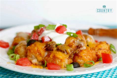 Tater Tot Enchilada Bake The Country Cook