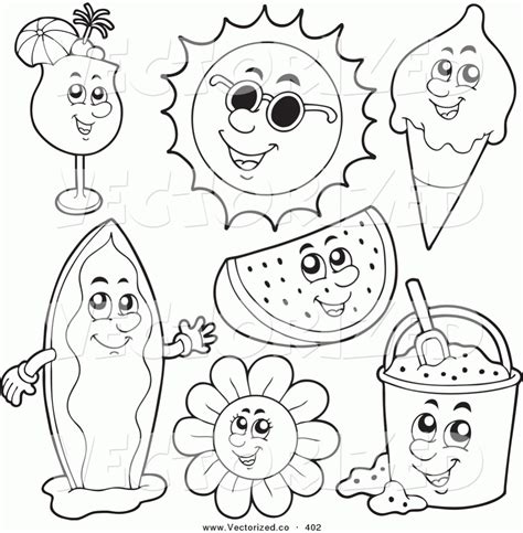 Fun Easy Summer Coloring Pages