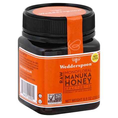 Wedderspoon KFactor 16 Raw Manuka Honey K16 Shop Honey At H E B