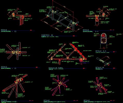 Planos De Torre De Comunicacion En Dwg Autocad Estructuras De Acero 1B8