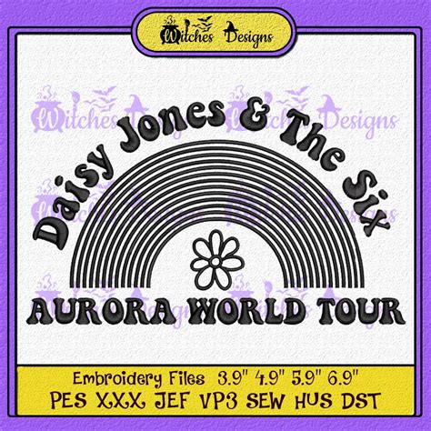 Daisy Jones And The Six Embroidery Aurora World Tour Band Embroidery