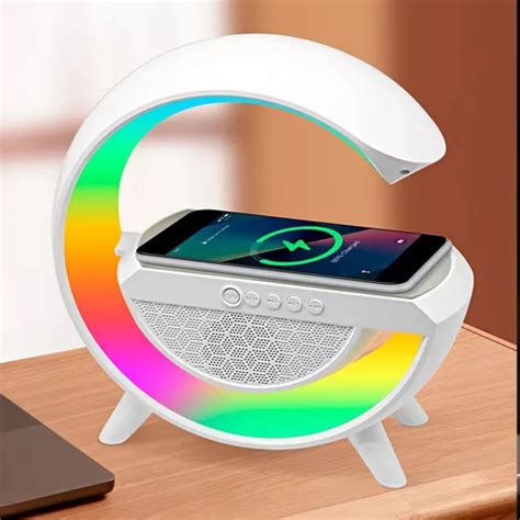 Lumin Ria De Mesa Bluetooth Carregador Indu O G Speaker Mercadolivre