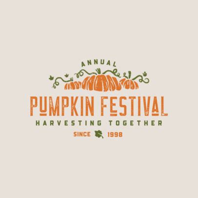 Placeit Logo Generator For Fall Pumpkin Patch Festival