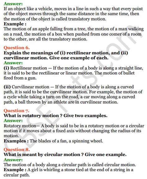 Selina Concise Physics Class 7 Icse Solutions Chapter 2 Motion Cbse Tuts