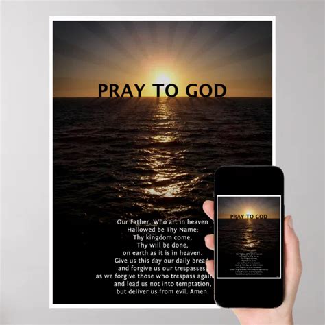 Our Father Prayer Poster | Zazzle