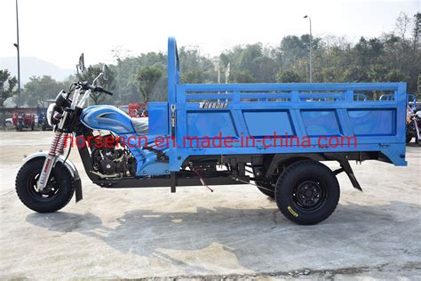 Three Wheel Gasoline Motor Motorcycle Tricycle With Cargo Box C